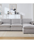 4 - Piece Modular Sectional With Ottoman - From Where -