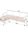 4 - Piece Modular Sectional With Ottoman - From Where -