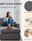 4 - Piece Modular Sectional With Ottoman - From Where -