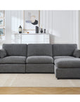 4 - Piece Modular Sectional With Ottoman - From Where -
