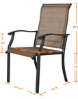 4 - Piece Outdoor Patio Dining Chairs - From Where -