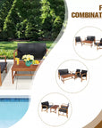 4 - Piece Outdoor Rattan Furniture Set - From Where -