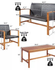 4 - Piece Outdoor Rattan Furniture Set - From Where -