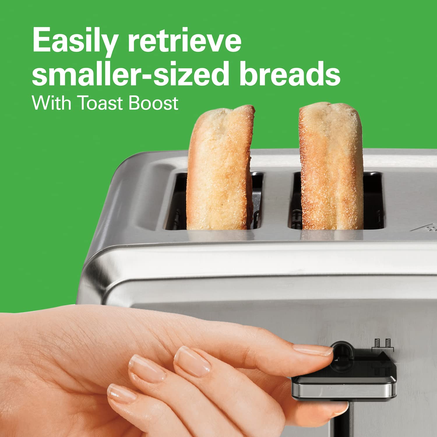 4 Slice Toaster with Extra - Wide Slots - From Where -