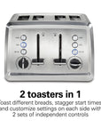 4 Slice Toaster with Extra - Wide Slots - From Where -