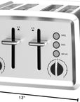 4 Slice Toaster with Extra - Wide Slots - From Where -