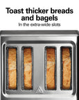 4 Slice Toaster with Extra - Wide Slots - From Where -