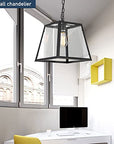 Retro Glass Box Chandelier