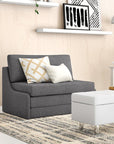 43.31" Upholstered Sleeper Loveseat - From Where -