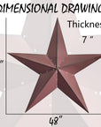 48" Large Barn Star Outdoor Decoration - From Where -