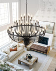 48 Light Wagon Wheel Chandelier - From Where -