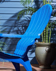 Adams Mfg Corp Stackable Plastic Stationary Adirondack Chair s with Slat Seat
