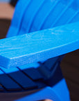 Adams Mfg Corp Stackable Plastic Stationary Adirondack Chair s with Slat Seat
