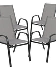 Outdoor Stackable Chair (Set of 4)