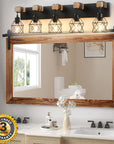 5 - Light Wood Vanity Wall Light - From Where -