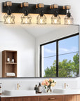 5 - Light Wood Vanity Wall Light - From Where -