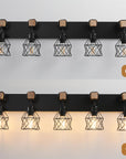 5 - Light Wood Vanity Wall Light - From Where -