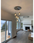 5 Pendant Cascade Chandelier - From Where -