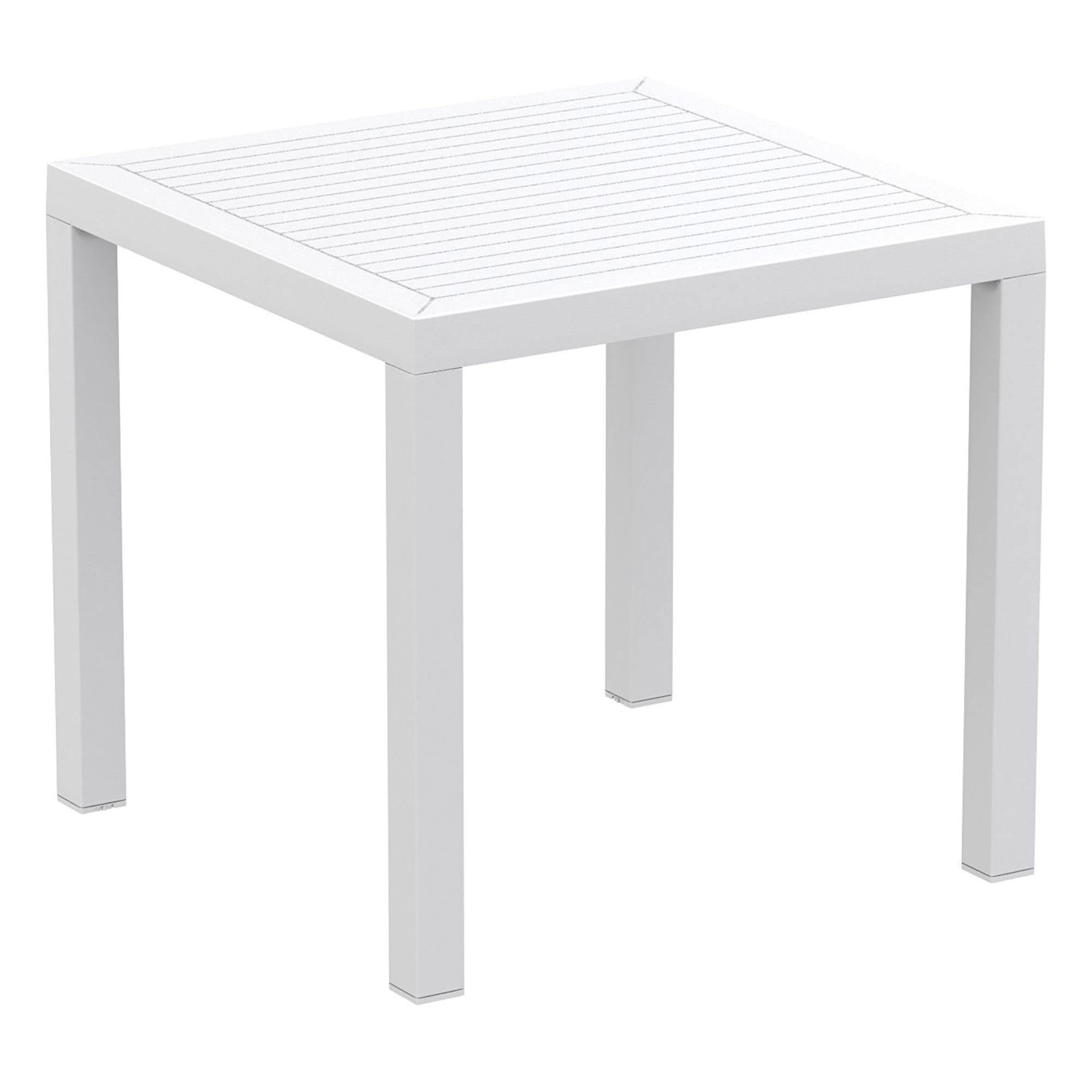 5 - Piece White and Orange Outdoor Patio Dining Set - From Where -