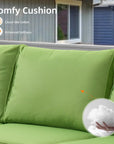 5 - Pieces Outdoor Wicker Furniture Set - From Where -