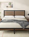 Kai Bamboo and Metal Platform Bed Frame