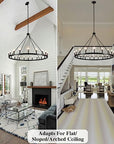Wagon Wheel Chandelier