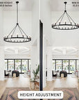 Wagon Wheel Chandelier
