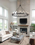 Wagon Wheel Chandelier