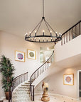 Wagon Wheel Chandelier
