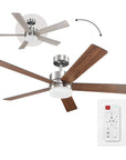 52 - in Smart Ceiling Fan with Light and Remote - From Where -