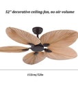 52" Palm Ceiling Fan Light - From Where -