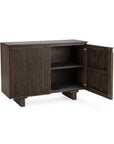 Roya Solid Wood 2Dr Cabinet - Toasted Brown