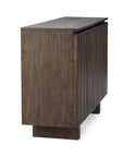 Roya Solid Wood 2Dr Cabinet - Toasted Brown