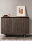Roya Solid Wood 2Dr Cabinet - Toasted Brown