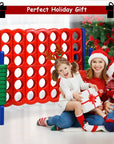 Costway Jumbo 4-to-Score 4 in A Row Giant Game Set Kids Adults Family Fun Red+Blue