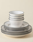 Beja 12-Piece Dinnerware Set with Cereal Bowl