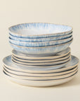 Brisa 12-Piece Dinnerware Set with Soup/Pasta Bowl