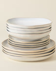 Brisa 12-Piece Dinnerware Set with Soup/Pasta Bowl