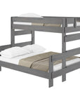Rustic Twin XL over Queen Bunk Bed