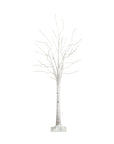 5ft Artificial White Birch Tree with Lights - From Where -