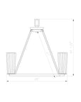 6 - Light Matte Black Chandelier - From Where -