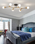 6 Light Semi Flush Mount Ceiling Fixture - From Where -
