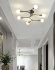 6 Light Semi Flush Mount Ceiling Fixture - From Where -