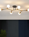 6 Light Semi Flush Mount Ceiling Fixture - From Where -