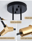 6 Light Semi Flush Mount Ceiling Fixture - From Where -
