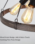 6 - Light Wagon Wheel Chandelier - From Where -