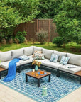 6 - Piece Sectional Conversation Set - From Where -