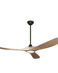 60 Inch Wood Ceiling Fan with Light LED - From Where -