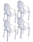 Clear Dining Armchair (Set of 4)