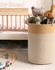 60L Woven Rope Laundry Storage Basket - From Where -